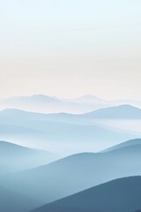 A calming gradient background with morning mist blue and gray colors.featuring soft blues and grays.evoking tranquility and coolness.ideal for winter and holiday-themed content