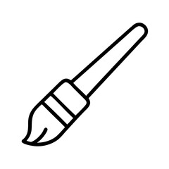 brush stroke icon, brush stroke line art - simple line art of brush stroke, perfect for brush stroke logos and icons and themed design 