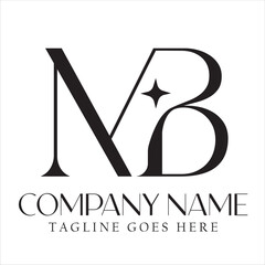 Letter MB or BM vector logo design for luxury, fashion, jewelry, boutique, and startup
