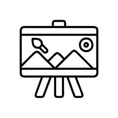 paint by numbers icon, paint by numbers line art - simple line art of paint by numbers, perfect for paint by numbers logos and icons and themed design 