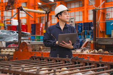 Professional expertise engineering or inspector of Mechanic is checking or examining the quality of...