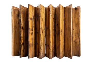 Wooden Panels in Zigzag Arrangement for Rustic Background or Decor