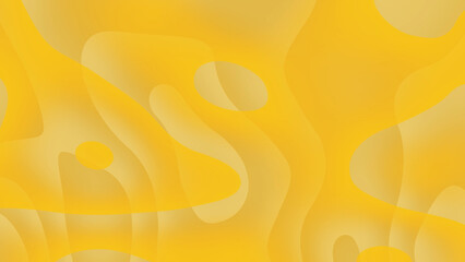 Shine an Abstract Yellow Background With Soft Circular and Flowing Organic Patterns