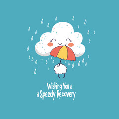 Wishing You a Speedy Recovery - Smiling Cloud