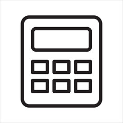 calculator icon on a white background