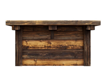 Rustic wooden counter with a natural finish and detailed texture