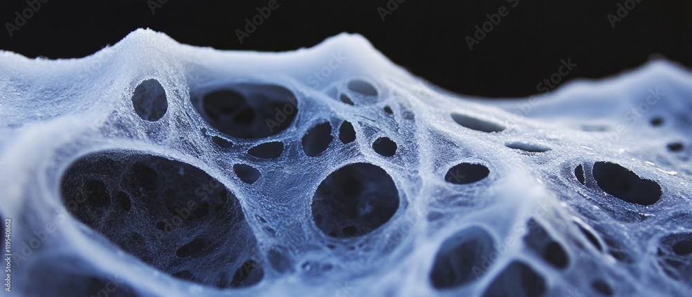 Aufkleber Close-up view of intricate cellular structure showcasing unique patterns and textures in a microscopic world