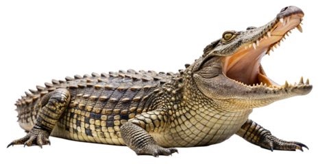 crocodile isolated on white background