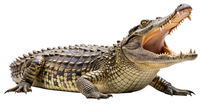 crocodile isolated on white background