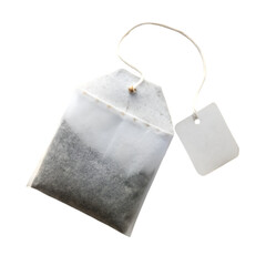 Tea bag isolated on transparent background