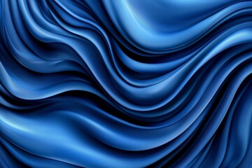 Fototapeta premium Abstract blue waves create a luxurious and elegant design. Perfect for backgrounds, wallpapers, and more!
