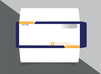 Simple Vector Envelope Layout With Mockup