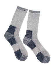 New pair of socks isolated on white