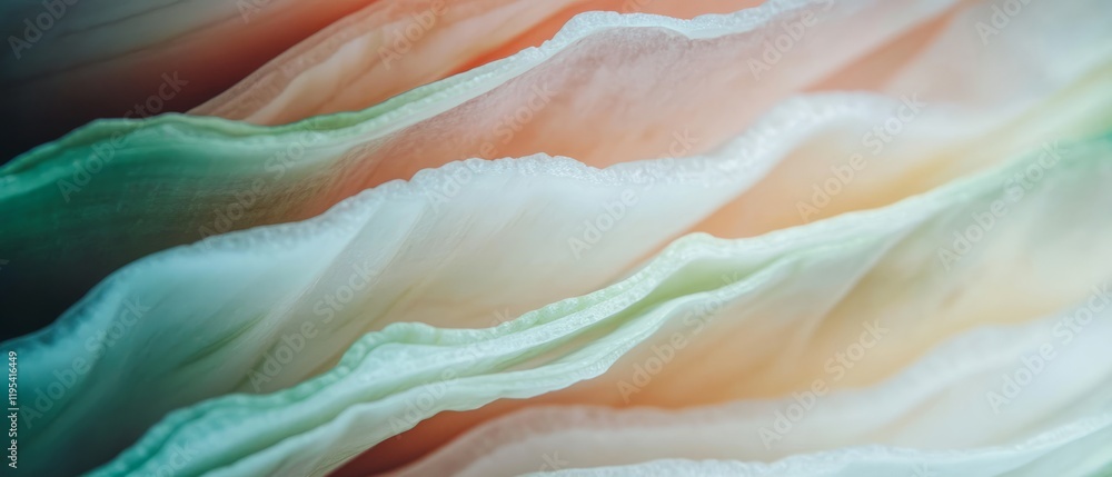 Poster layers of colorful fabric showcasing intricate textures under soft lighting in a close-up view