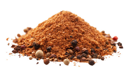 Pepper blend spice seasoning isolated on transparent  background 