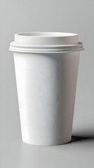 White Disposable Cup 3D Render