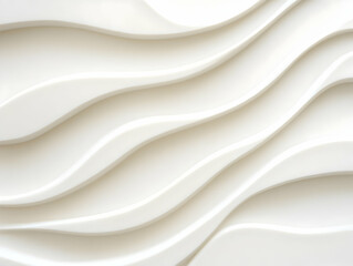 White Abstract Wave Background Illustration
