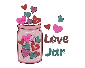 Valentine t-shirt design, Vector for valentine sublimation design, print items