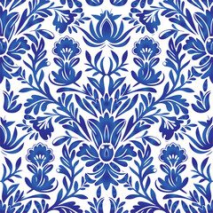 Floral seamless pattern. Flower background. Ornamental russian ethic style
