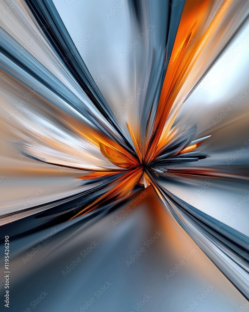 Poster exploding bursts of sharp glowing lines creating a vivid abstract background digital art modern aest