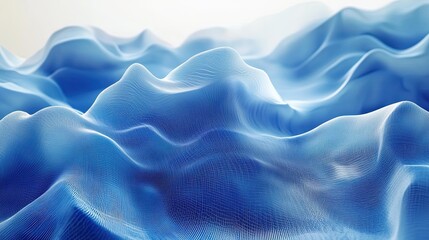 Obraz premium Abstract technology background with 3D elements, blue tones, futuristic theme, digital atmosphere 