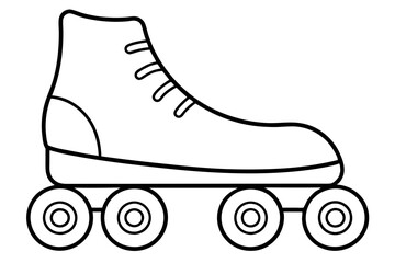 Line Art Roller Skates
