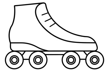 Line Art Roller Skates
