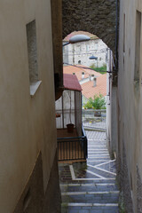 View of Carpinone, a small village in the province of Isernia, Molise