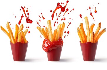 French Fry Fiesta: A Ketchup-Dipping Delight
