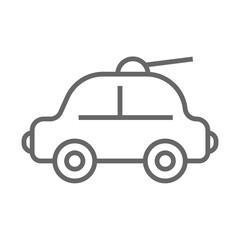 Military Vehicle Icon Design