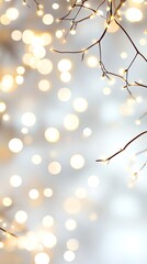 White pearl soft bokeh background Magical lights create a dreamy atmosphere.