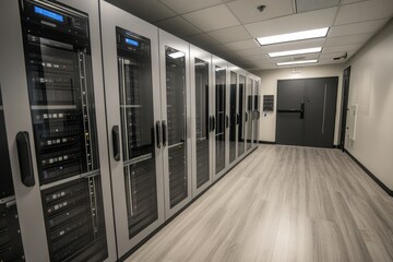Modern Server Room with Advanced Technology Showcase