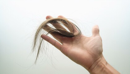 A symbolic image of hair loss as it occurs