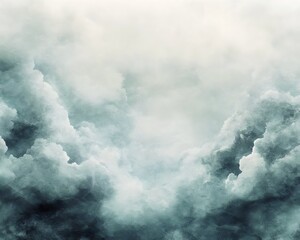Obraz premium Dramatic Cloudscape with Soft Grey and White Textures