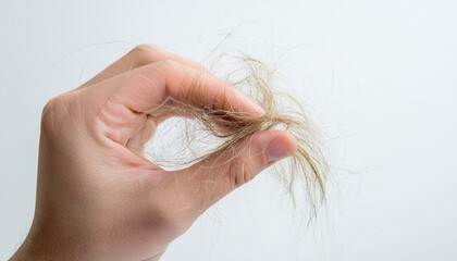 A symbolic image of hair loss as it occurs