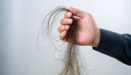 A symbolic image of hair loss as it occurs