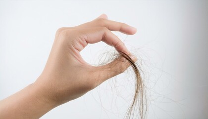 A symbolic image of hair loss as it occurs