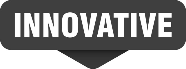 innovative sticker. innovative sign on transparent background