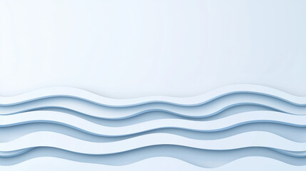Fototapeta premium Smooth blue waves create serene background with layered textures and soft gradients. Ideal for calming designs and presentations