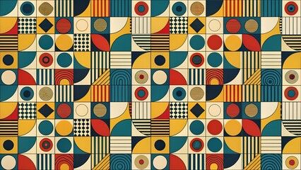 Geometric abstract pattern