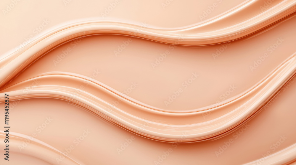 Aufkleber smooth, flowing lines of creamy texture in soft peach tones create calming effect. ideal for beauty 
