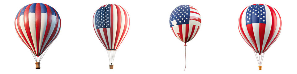 Flag attached to a balloon &ndash; A flag that may be attached to the balloon for decoration or identification. Isolated on Clear White Background Highly Detailed