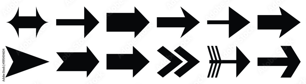 Poster arrow icon. mega set of vector arrows-vector 10 eps.