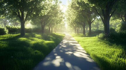 Obraz premium sunrise in the park