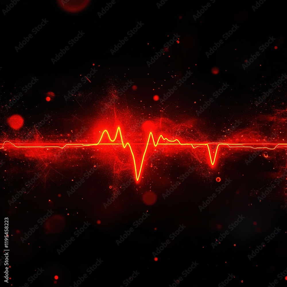 Poster dynamic pulse visualization abstract environment graphic design digital art vibrant colors modern ae