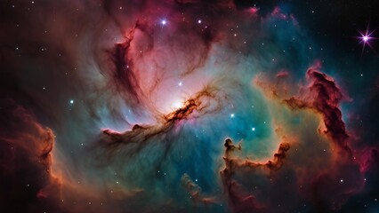  Colorful space galaxy cloud nebula. Stary night cosmos. Universe science astronomy. Supernova background wallpaper