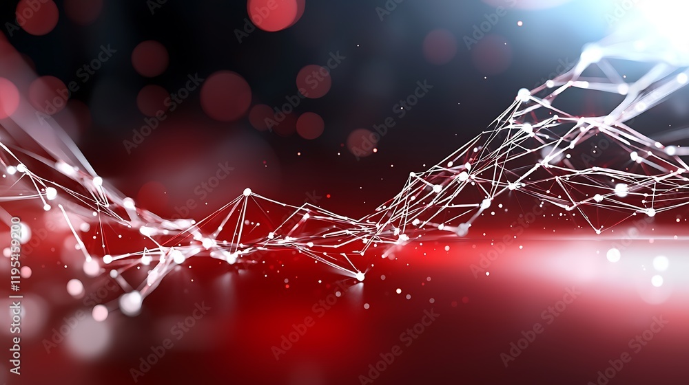 Poster digital network hologram collapsing and disintegrating into a dramatic glitching breach vibrant neon