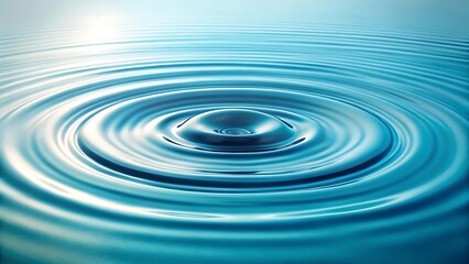 Serene blue water surface 