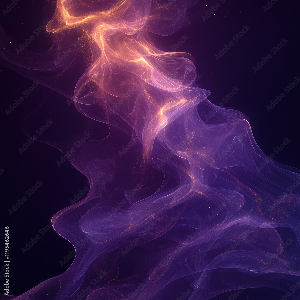 Poster dynamic swirling abstract patterns digital art colorful vortex dark background close-up modern desig