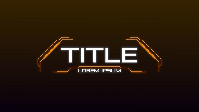 Futuristic Modern Title & Subtitle